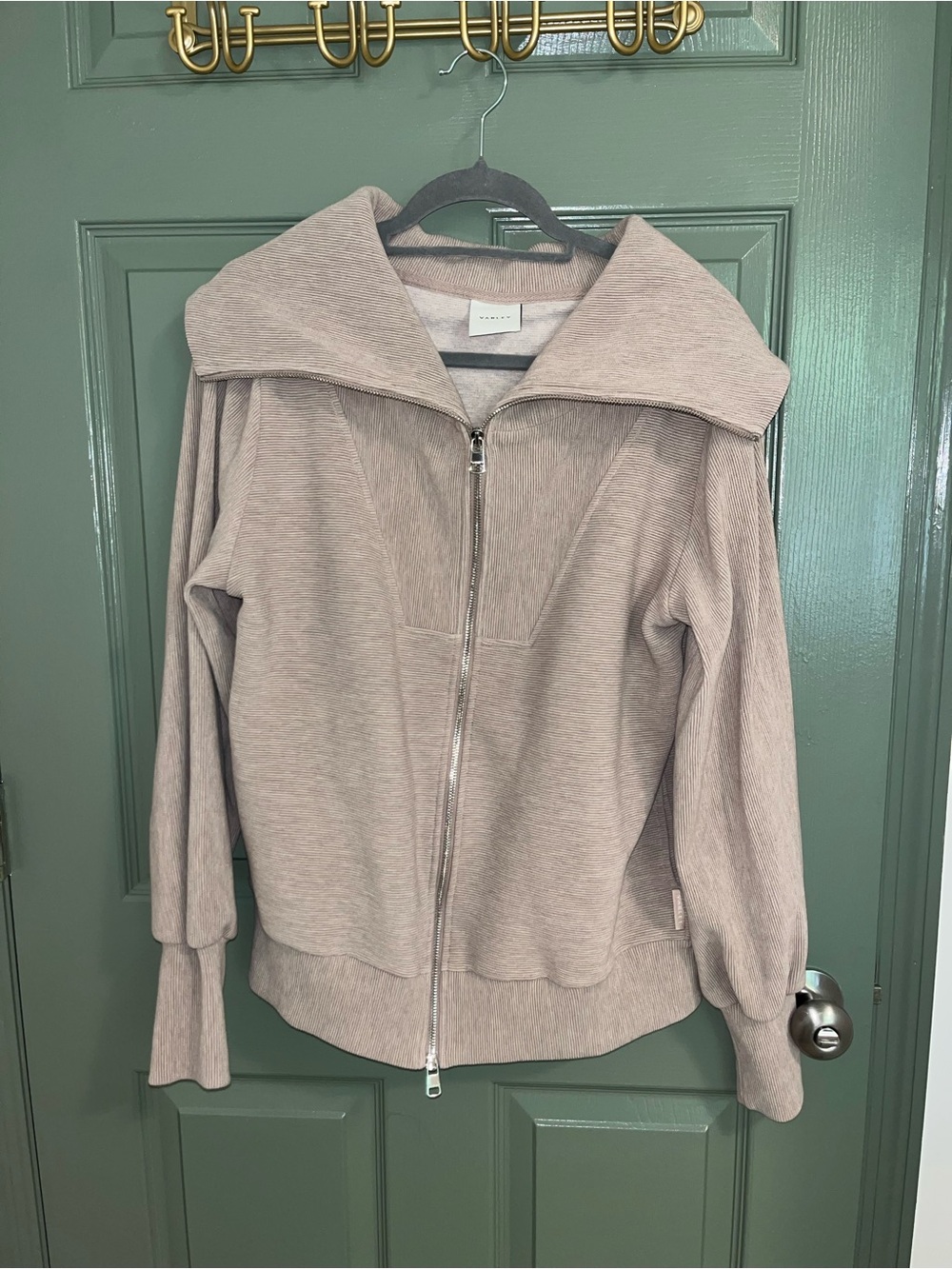 VarleyWomen's Zip-Front Sweater Jacket - Taupe